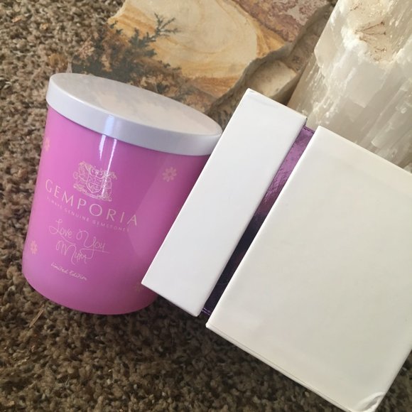 Rose Quartz "Love You Mum" Soy Candle & Stretchy Bead Bracelet Mother's Day - Picture 12 of 16